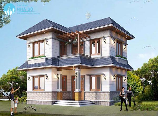 Biệt thự mini 2 tầng 80m2 chữ L