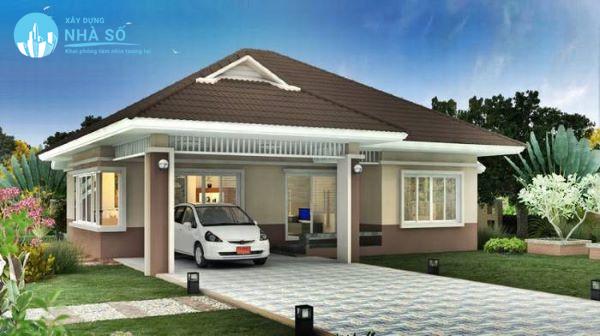Mẫu biệt thự mini cấp 4 nhà phố