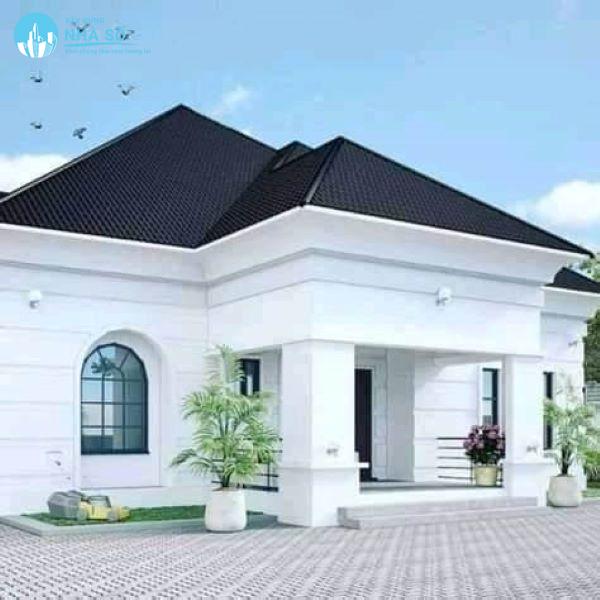 Mẫu biệt thự mini cấp 4 tone màu tươi sáng