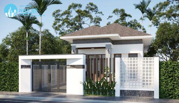 Mẫu biệt thự mini cấp 4 tươi sáng