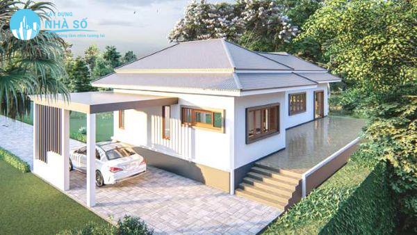 Mẫu biệt thự mini cấp 4 bắt mắt