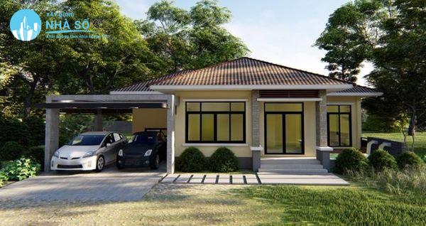 Mẫu biệt thự mini cấp 4 tone trầm