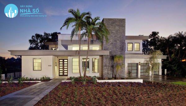 Mẫu biệt thự mini sân vườn đơn giản