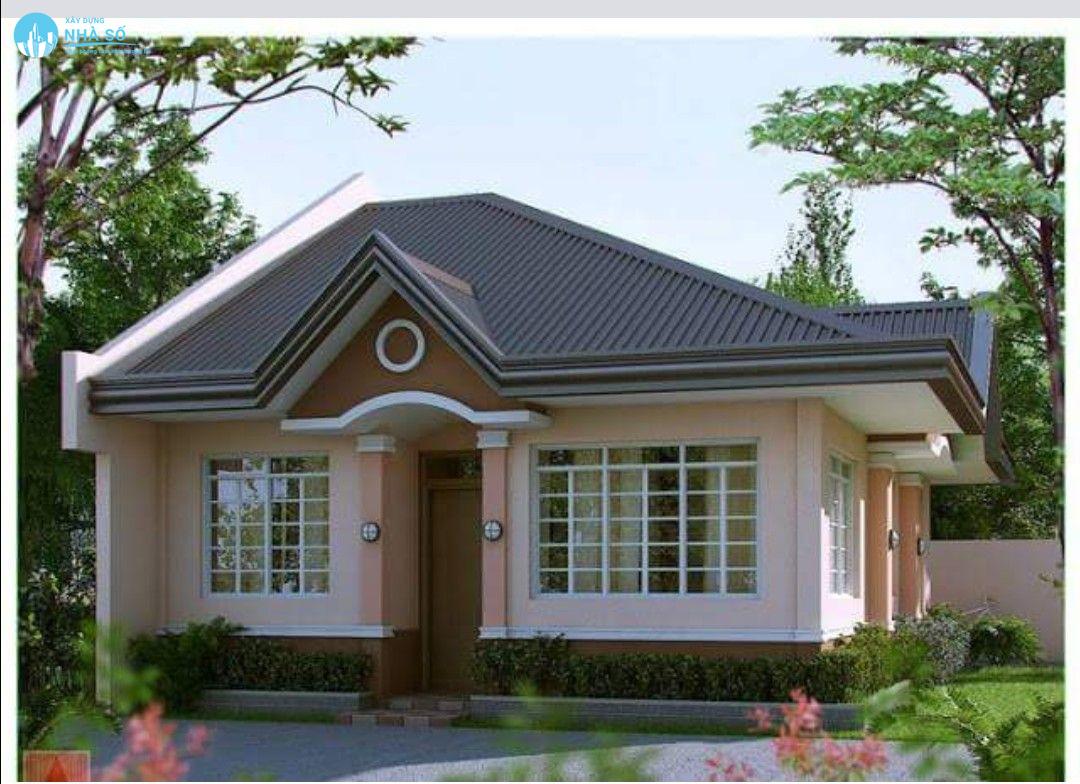 Mẫu biệt thự nhà vườn 1 tầng tiện nghi