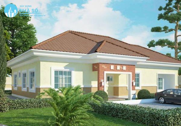 Mẫu biệt thự nhà vườn 1 tầng thịnh hành