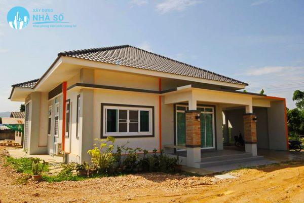 Mẫu biệt thự nhà vườn cấp 4 mái nhật