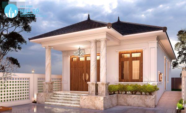 Mẫu biệt thự nhà vườn cấp 4 sang trọng