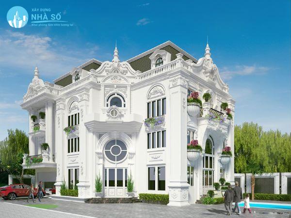 Mẫu biệt thự Pháp ấn tượng