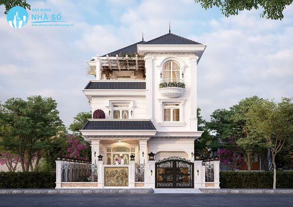 Mẫu biệt thự Pháp mái Nhật