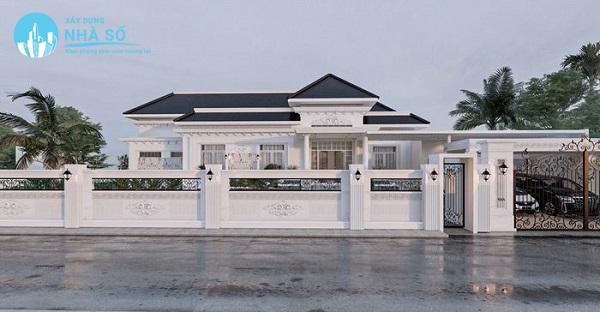 Mẫu Biệt Thự Tân Cố Điển 1 Tầng đầy phong cách