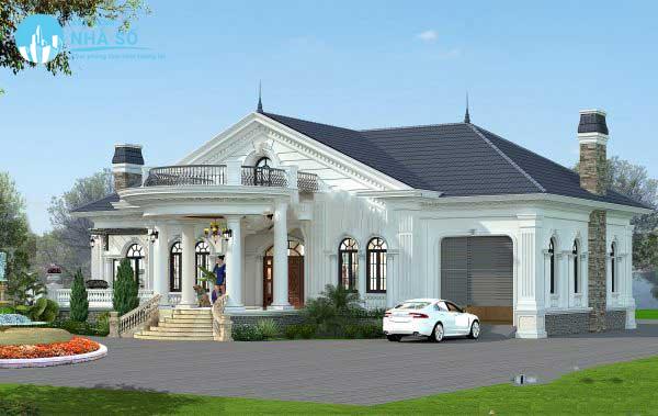 Mẫu Biệt Thự Tân Cố Điển 1 Tầng Đẹp, Cao Cấp Năm 2025