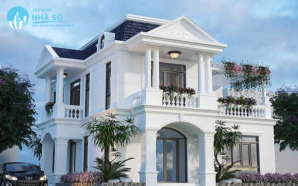 Mẫu biệt thự tân cổ điển 2 tầng mới mẻ và tinh tế