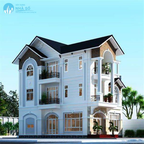 Mẫu biệt thự tân cố điển 3 tầng tiện nghi