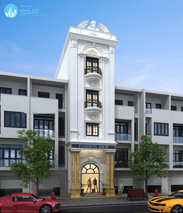 Mẫu nhà phố cổ điển cao cấp sang trọng