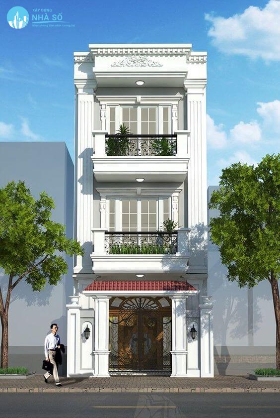 Mẫu nhà phố cổ điển