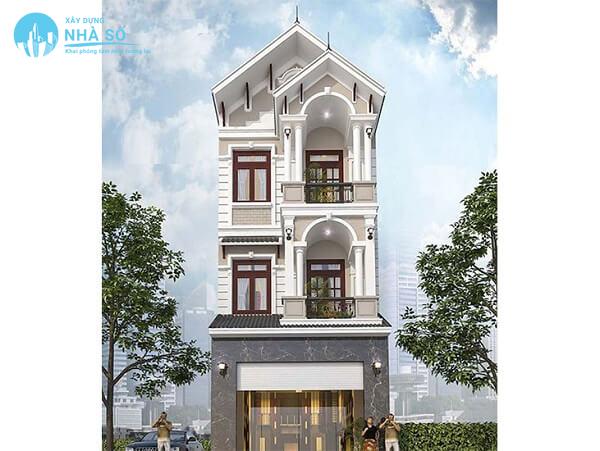 Mẫu nhà phố cổ điển đẹp, sang trọng trong năm 2023