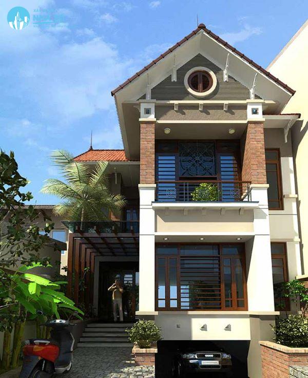 Mẫu nhà phố có tầng hầm cổ điển