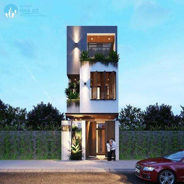 Mẫu nhà phố mặt tiền 5m đậm nét châu Âu
