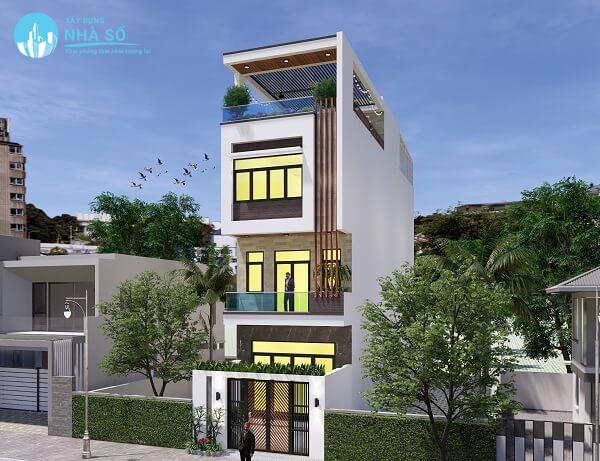 Mẫu nhà phố mặt tiền 5m
