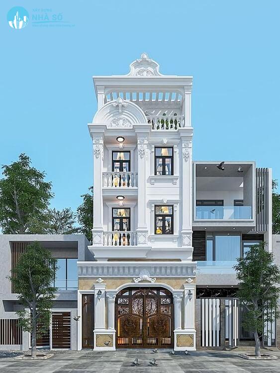 Mẫu nhà phố tân cổ điển cao cấp