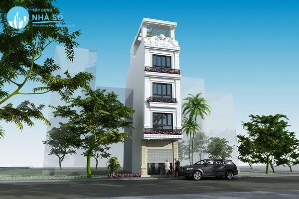 Mẫu nhà phố tân cổ điển phong cách