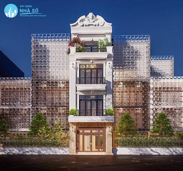 Mẫu nhà phố tân cổ điển đẹp, ấn tượng trong năm 2023
