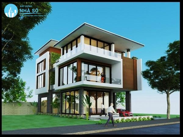 Mẫu biệt thự thông tầng sang trọng