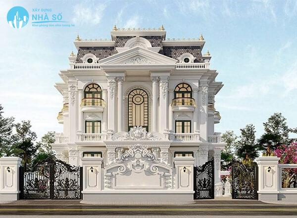 Mẫu biệt thự cổ điển phong cách và hiện đại