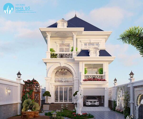 Mẫu biệt thự Pháp độc đáo và đẹp