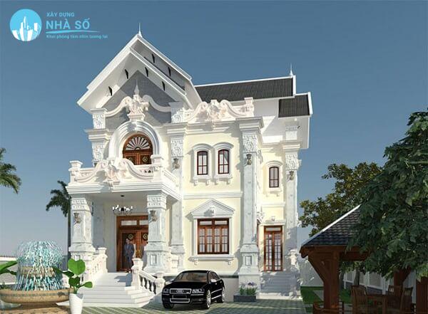 Mẫu biệt thự Pháp hiện đại và độc đáo