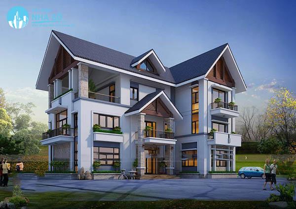 Mẫu biệt thự chữ L hiện đại và sang trọng