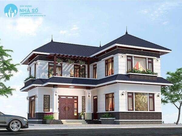 Mẫu biệt thự chữ L thông minh và hiện đại