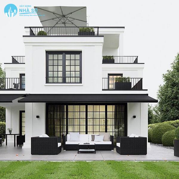 Mẫu biệt thự mái bằng đẹp và tiện nghi
