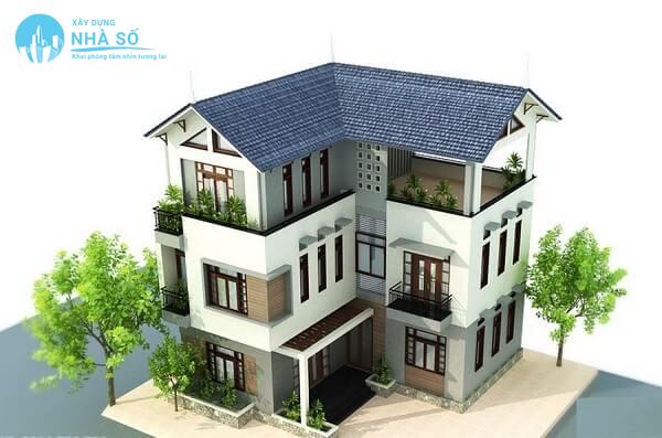 Mẫu biệt thự chữ L tiện nghi và thông minh