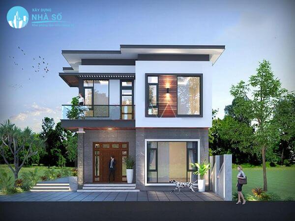 Mẫu biệt thự mái bằng sang trọng và đẹp