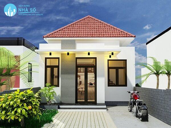 Mẫu nhà cấp 4 7x15 hiện đại