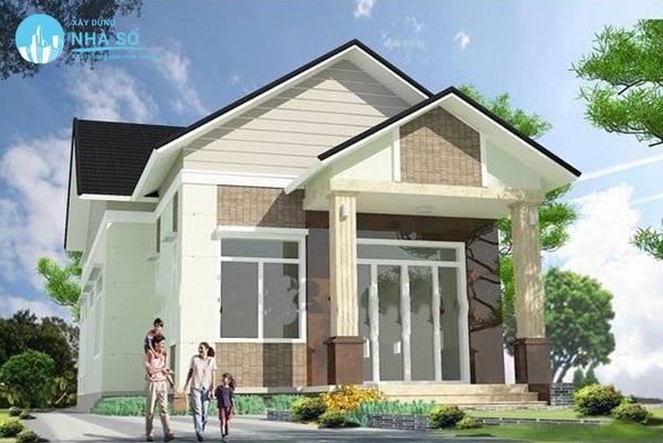 Mẫu nhà cấp 4 7x15 tiện nghi