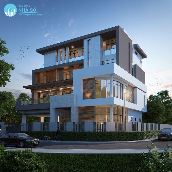 Mái bằng nhà biệt thự đẹp