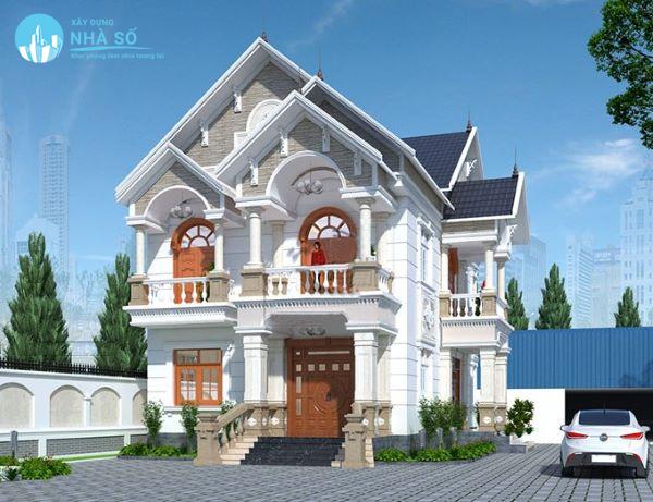 Mái Thái nhà biệt thự tươi sáng