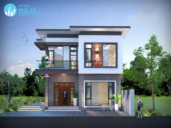 Mái bằng nhà biệt thự đơn giản