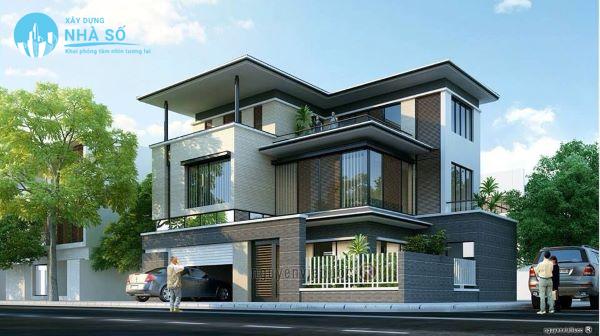 Mái bằng nhà biệt thự ấn tượng