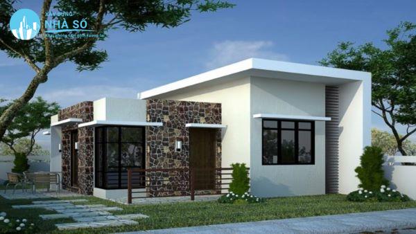 Mái bằng nhà cấp 4 bắt mắt