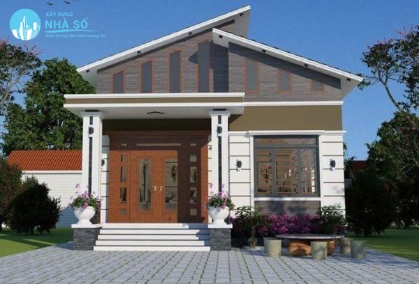 Mái lệch nhà cấp 4 thịnh hành