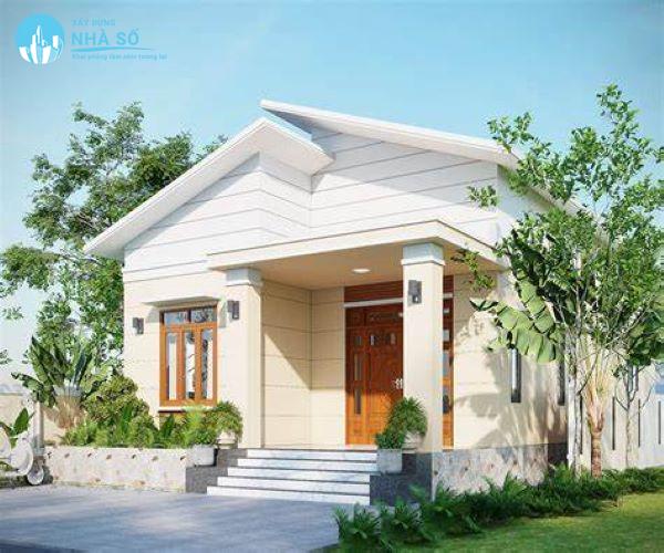Mái lệch nhà cấp 4 bắt mắt