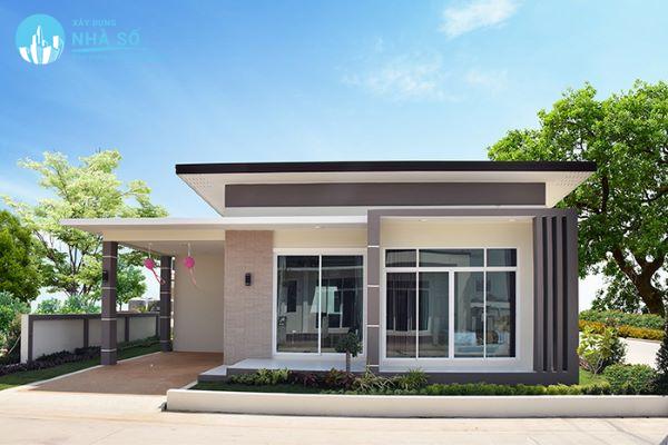 Mái bằng nhà cấp 4 đơn giản