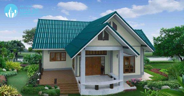Độ dốc lớn của mái thái giúp nước mưa dễ dàng thoát ra ngoài
