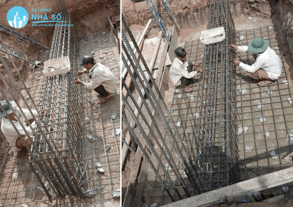 Lắp bề mặt đổ móng băng