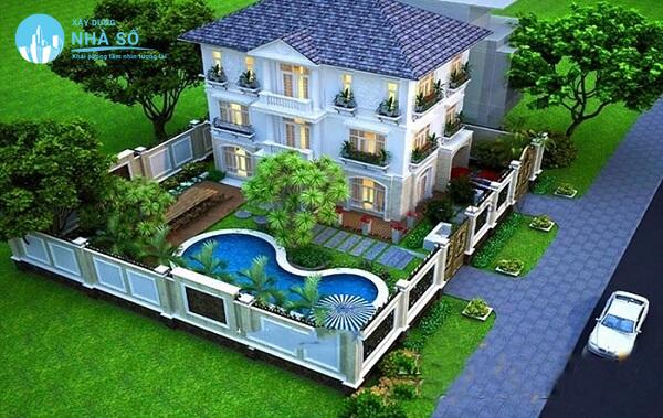 Thiết kế sân vườn biệt thự đẹp