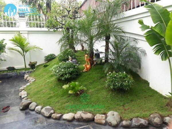 Thiết kế sân vườn mini trước nhà với cách thiết kế đẹp