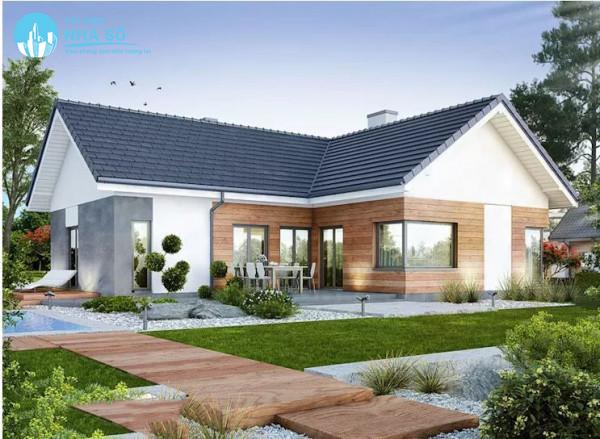 Thiết kế sân vườn nhà cấp 4 đẹp và hiện đại